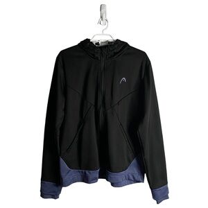 Head Men's Black Power Full Zip Athletic Hood Jacket